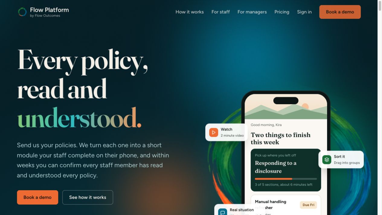 Flow Platform home-page screenshot