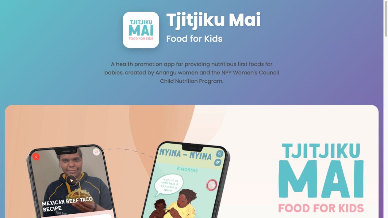 Tjitjiku Mai home-page screenshot